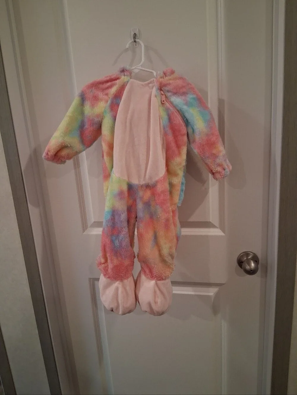 Kids Rainbow Plush Unicorn Costume- Multicolor Size 6-12 Months